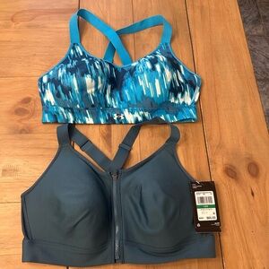 Under Armour Women's Patterned and Solid Blue Sports Bras